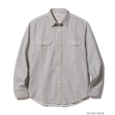 SUGAR CANE HICKORY STRIPE L/S WORK SHIRT SC27853画像
