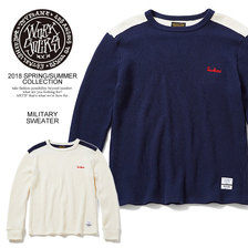 TOYPLANE BI COLOR MILITARY SWEATER TP18-HKN02画像