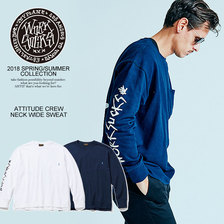 TOYPLANE ATTITUDE CREW NECK WIDE SWEAT TP18-HSW05画像