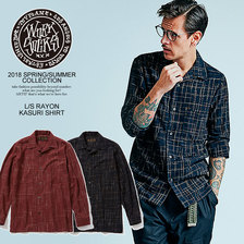 TOYPLANE L/S RAYON KASURI SHIRT TP18-HSH01画像