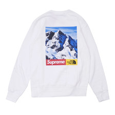 Supreme &times; THE NORTH FACE Mountain Crewneck Sweatshirt WHITE画像