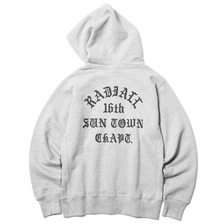 RADIALL CHAPT HOOD - ZIP UP PARKA (HEATHER GRAY)画像