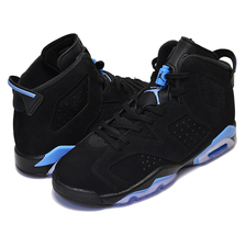 NIKE AIR JORDAN 6 RETRO BG black/university blue 384665-006画像