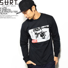 SURT &times; LIFE &times; ONEITA L/S PHOTO TEE -BLACK- 923-513SRLF2画像