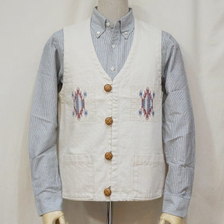 SAMURAI JEANS サムライ倶楽部 SCVS18-D 刺繍デニムベスト画像