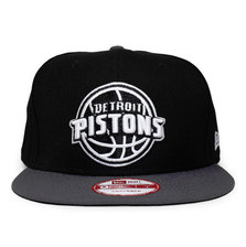 NEW ERA DETROIT PISTONS TEAM-BASIC SNAPBACK BLACKxGRAPHITE FFNEDTP026画像