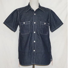 SAMURAI JEANS サムライ自動車倶楽部 SMST18 ストライプワークシャツ画像