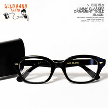 丹羽雅彦 × GLAD HAND J-IMMY GLASSES ORNAMENT "GOLD" -BLACK-画像