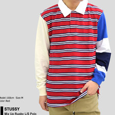 STUSSY Mix Up Rugby L/S Polo 1140048画像