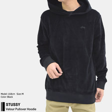 STUSSY Velour Pullover Hoodie 1140044画像