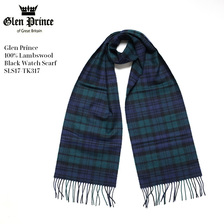 Glen Prince 100% Lambswool Black Watch Scarf SLS17-TK317画像