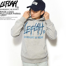 LEFLAH RAGE LOGO PULLOVER PARKA -GRAY- LEFPK27-1712AWG画像