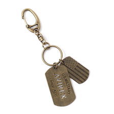 AVIREX DOG TAG KEY RING S&S 601918101画像