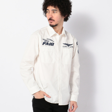 AVIREX EMBROIDERED SHIRT U.S. NAVY 6185106画像
