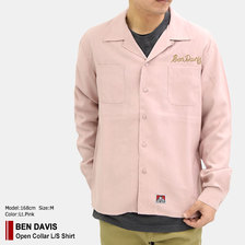 BEN DAVIS Open Collar L/S Shirt T-8380022画像
