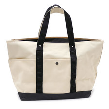 THE NORTH FACE PURPLE LABEL ZIP TOP TOTE BAG L ECRU画像