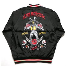 SKULL WORKS &times; ウルトラマン OLDタトゥー リバーシブルスカジャ ULM-01画像