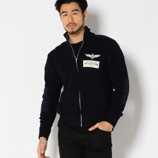 AVIREX AVIATORS STAND COLLAR FULL ZIP KNIT 6184009画像
