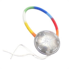 Sieste peau Sunrise コンチョ付きヘアゴム SILVERxWHITE画像