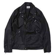 Superior PU LEATHER RIDERS JACKET BLACK画像