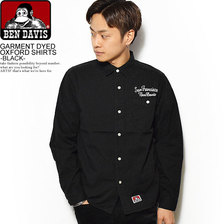 BEN DAVIS GARMENT DYED OXFORD SHIRTS -BLACK- T-8380026B画像