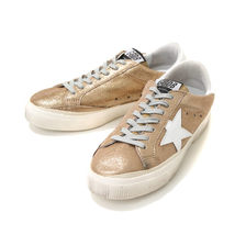 GOLDEN GOOSE SNEAKERS MAY -GOLD CRACK WHITE STAR- G32WS127-H3画像
