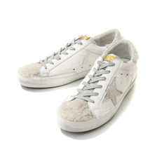 GOLDEN GOOSE SNEAKERS SUPERSTAR -WHITE SILVER HORSY STAR- G32WS590-E67画像