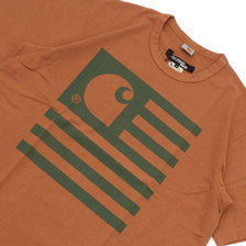 COMME des GARCONS JUNYA WATANABE MAN &times; Carhartt WIP FLAG TEE BROWN画像