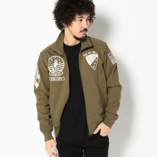 AVIREX PATCHED STAND COLLAR FULL ZIP SWEAT 6183377画像
