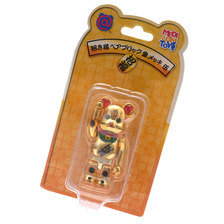 MEDICOM TOY BE@RBRICK 100% 招き猫 金メッキ 伍画像