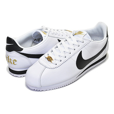 NIKE WMNS CLASSIC CORTEZ PREM XLV white/black-metallic gold 903671-100画像