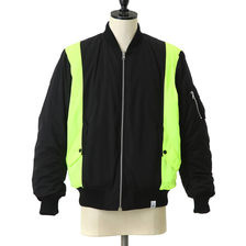 MAGIC STICK COMBINED BOMBER -BLACK x VOLT YELLOW-画像