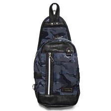 ALPHA INDUSTRIES CAMO JACQARD BODY BAG -GRAY-画像