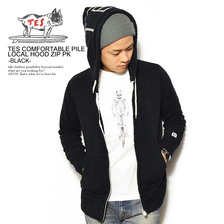 The Endless Summer TES COMFORTABLE PILE LOCAL HOOD ZIP PK -BLACK- TR-8374310画像