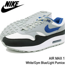 NIKE AIR MAX 1 White/Gym Blue/Light Pumice AH8145-102画像