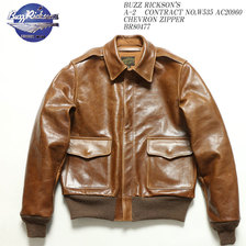 Buzz Rickson's A-2 CONTRACT NO.W535 AC20960 CHEVRON ZIPPER BR80477画像