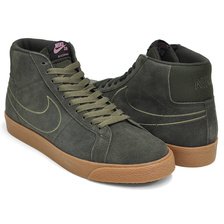 NIKE SB ZOOM BLAZER MID SEQUOIA / SEQUOIA - MEDIUM OLIVE 864349-300画像