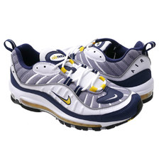 NIKE AIR MAX 98 WHITE/TOUR YELLOW 640744-105画像