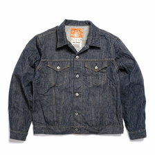 BURGUS PLUS 14.5oz Natural indigo 3rd Type Trucker Jacket 71955-XX画像