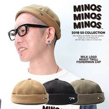 MINOS MILK LOGO HEAVY TWILL FISHERMAN CAP MNR2-CP02画像