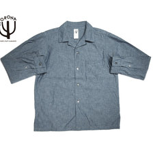 CORONA CS097L-18-01 FRENCH CAFFE CHAMBRAY SHIRTS/blue画像
