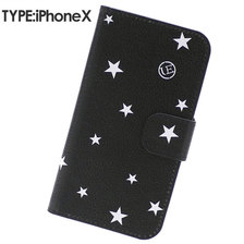 uniform experiment STAR FLIP iPhone X CASE BLACK画像