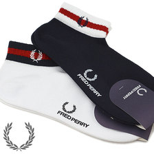 FRED PERRY BOMBER TIPPING ANKLE SOCKS F19863画像