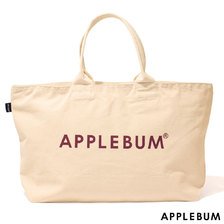 APPLEBUM Logo Canvas Zip Tote bag NATURAL画像