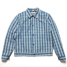 SUN SURF &ldquo;SOUTH SEAS OAHU GARMENT&rdquo; 10.25oz. PALAKA CHECK WORK BLOUSE SS14058画像