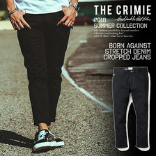 CRIMIE BORN AGAINST STRETCH DENIM CROPPED JEANS C1H3-CXBA-P201画像