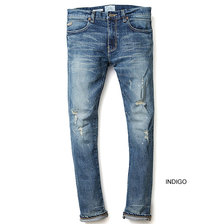 CRIMIE BORN FREE GARAGE CRASH STRETCH JAPANEASE SELVEDGE DENIM SLIM JEANS C1H3-CXBF-P1U2画像