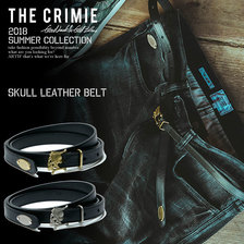 CRIMIE SKULL LEATHER BELT C1H3-AC15画像