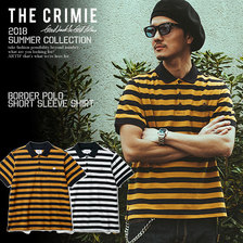 CRIMIE BORDER POLO SHORT SLEEVE SHIRT C1H3-CS08画像
