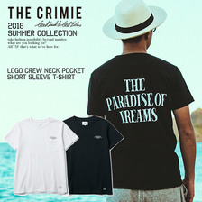 CRIMIE LOGO CREW NECK POCKET SHORT SLEEVE T-SHIRT C1H3-TE07画像
